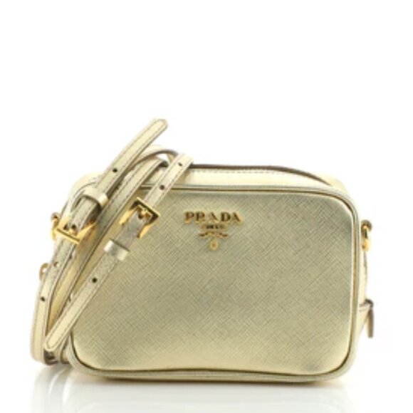 Prada Handbags - Prada Camera Leather Crossbody Bag 499-032025